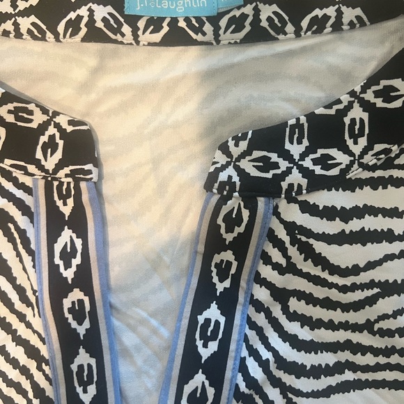 J. McLaughlin mixed pattern dress with pockets XL - Picture 2 of 2